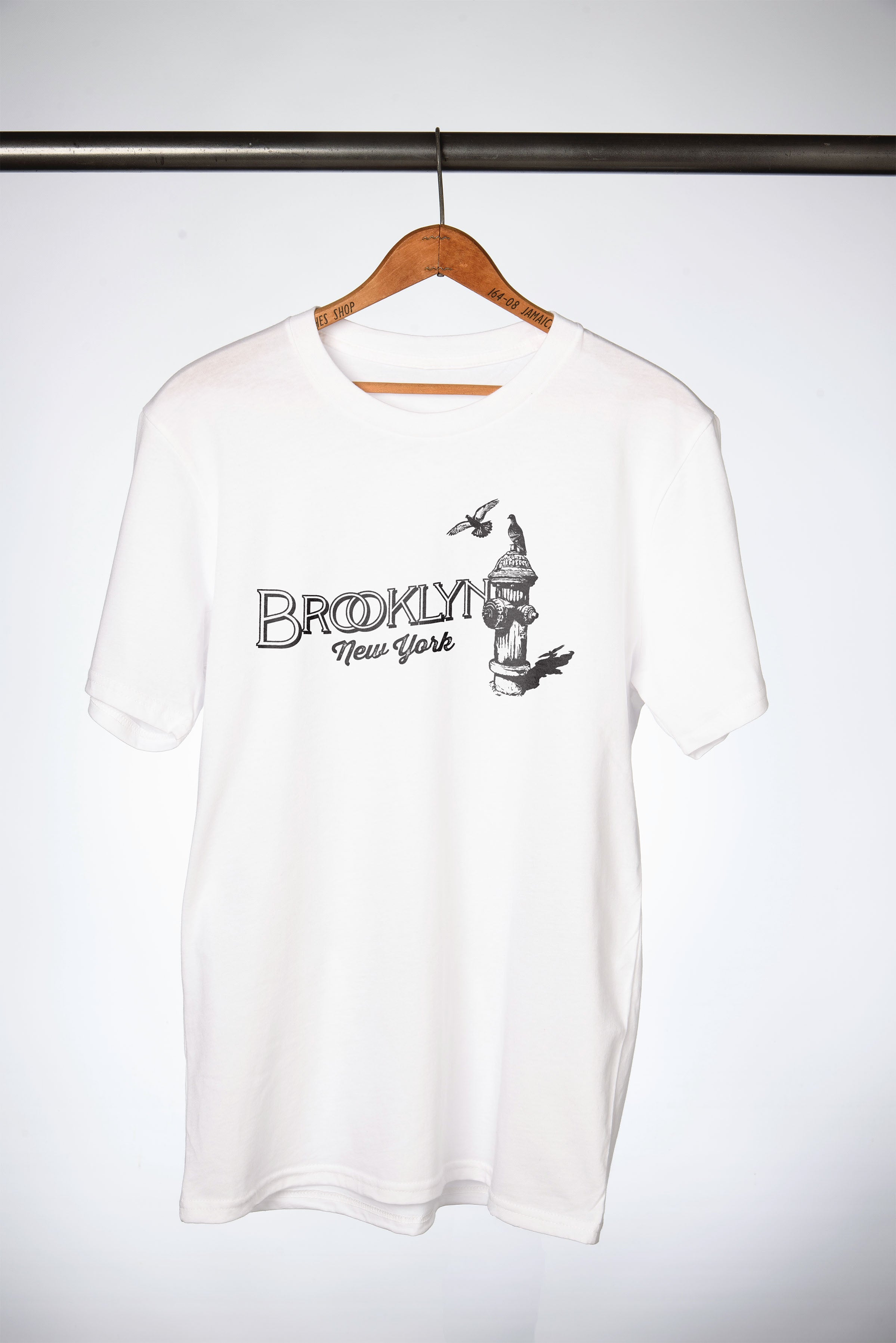 Brooklyn Feather & Flame Tee - White
