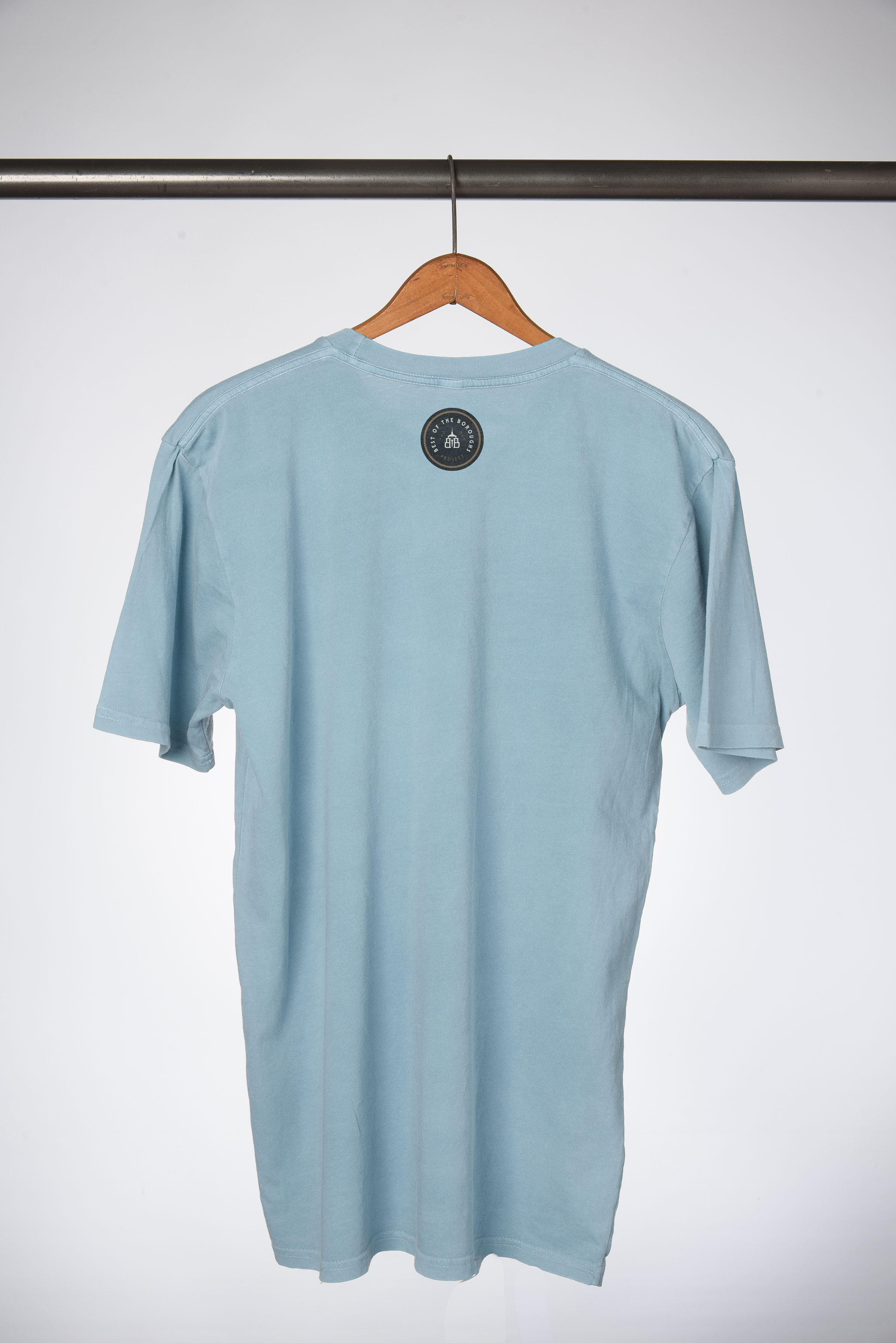 Staten Island Feather & Flame Tee - Light Blue