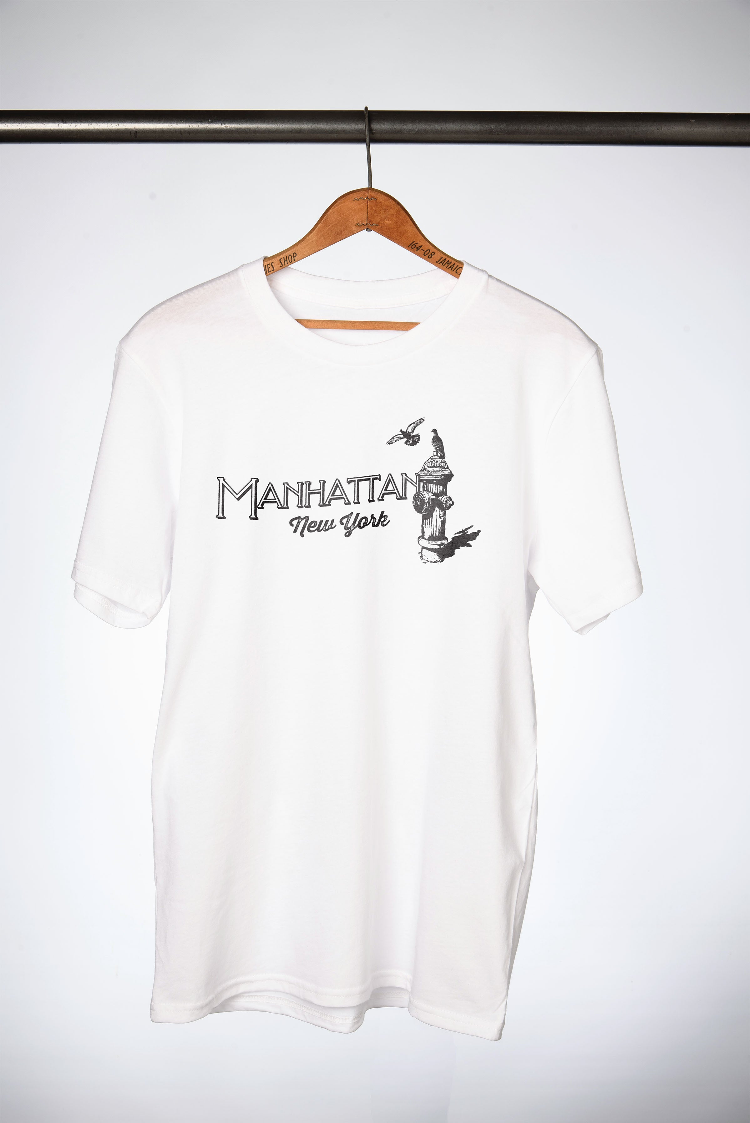 Manhattan Feather & Flame Tee - White