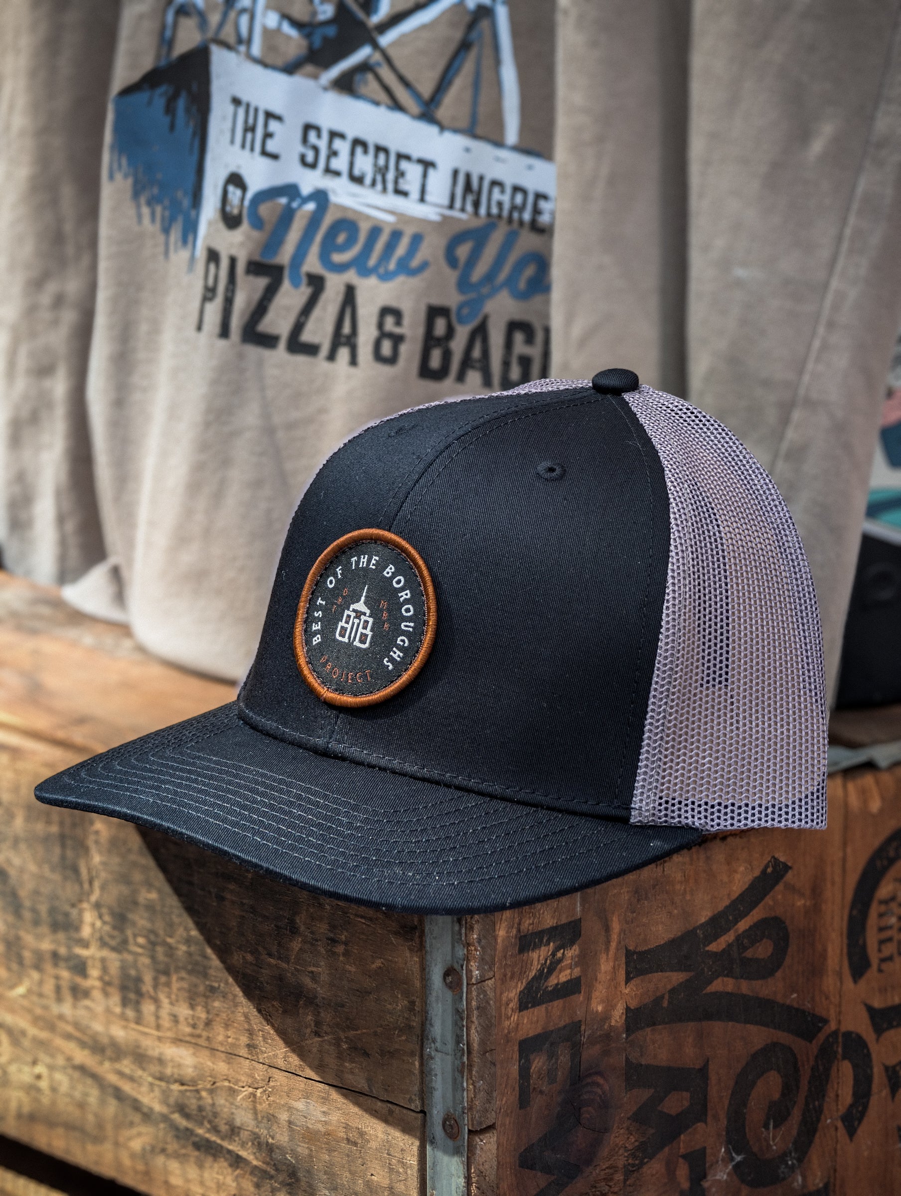 Classic BotB Patch Trucker Black