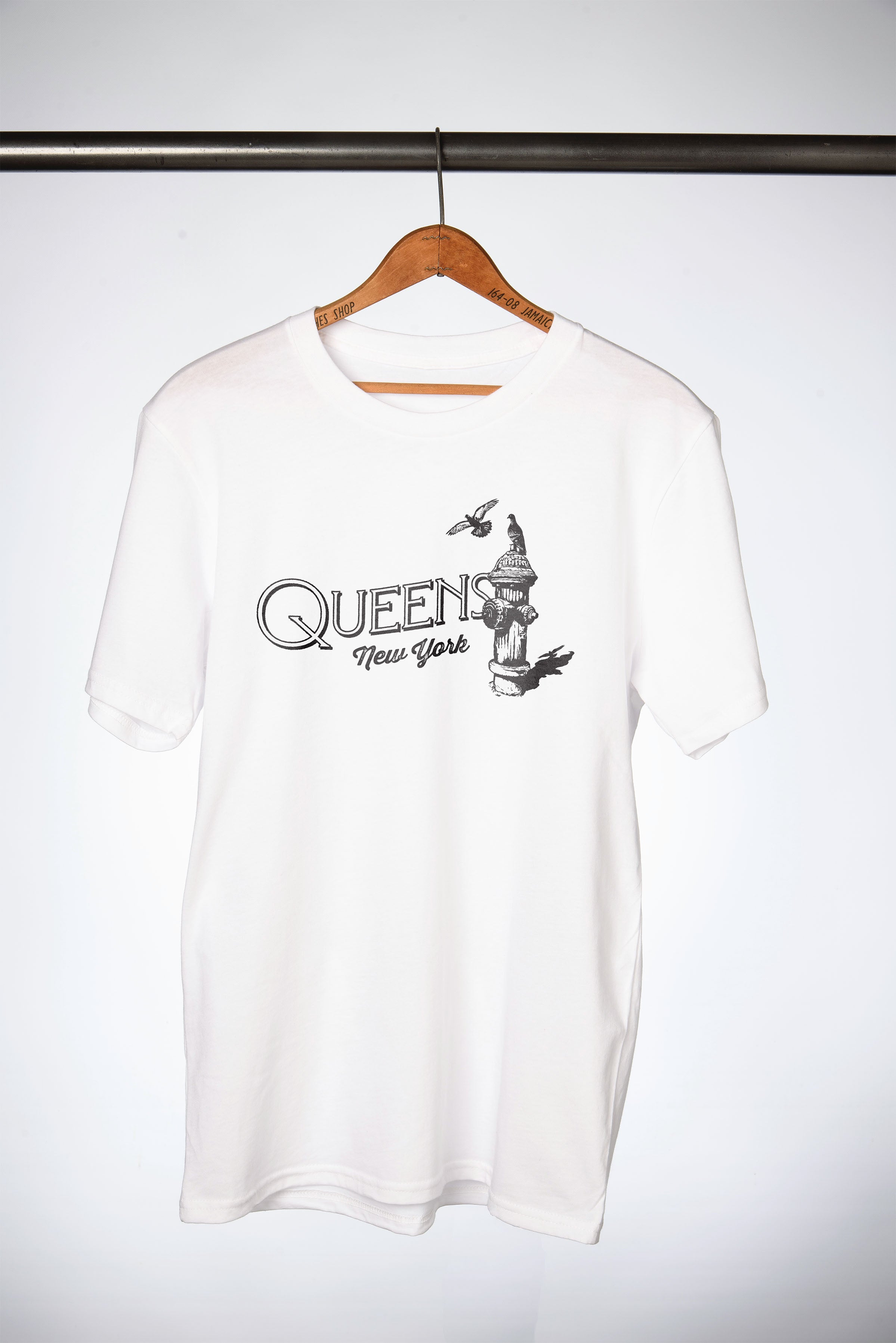 Queens Feather & Flame Tee - White