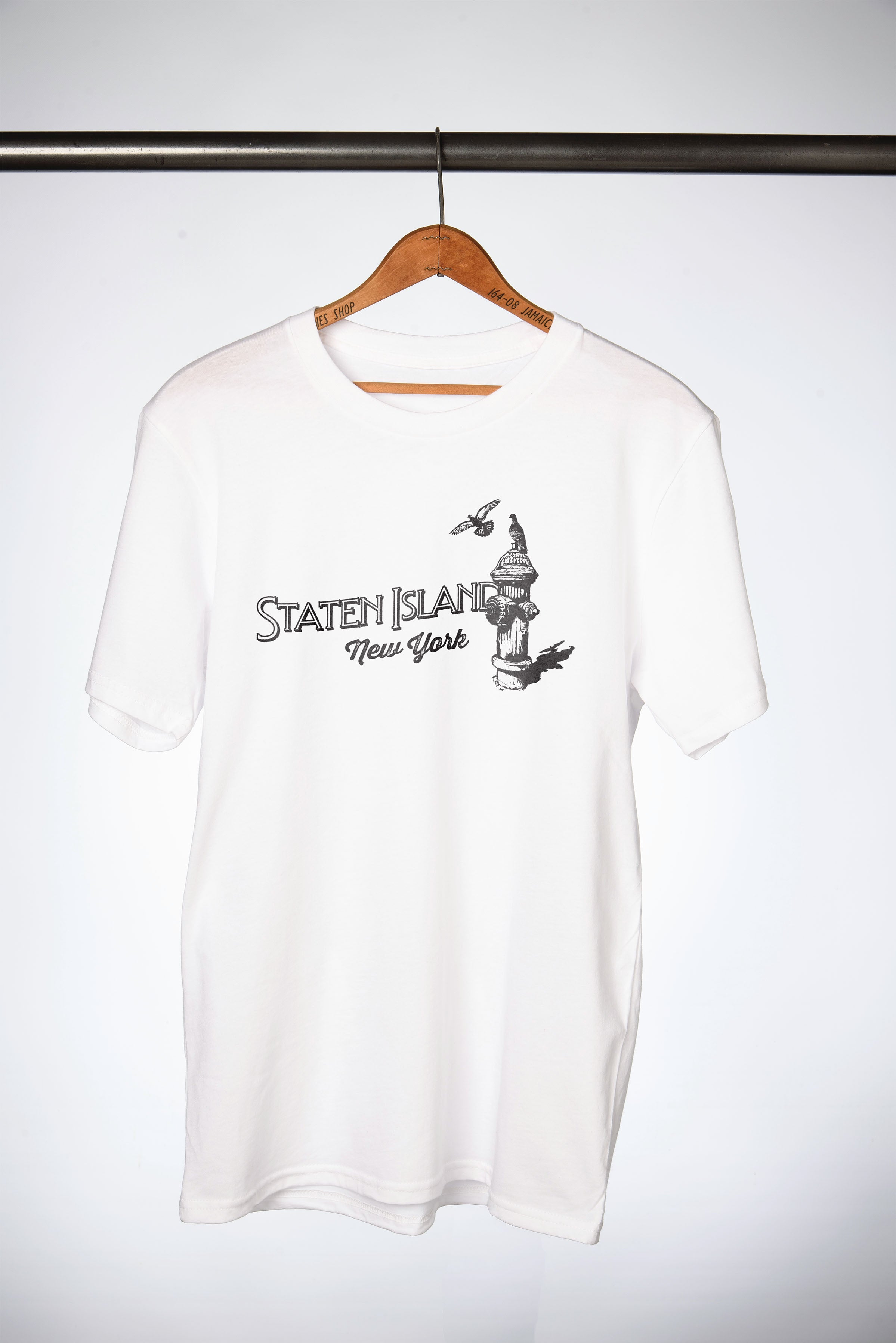 Staten Island Feather & Flame Tee - White